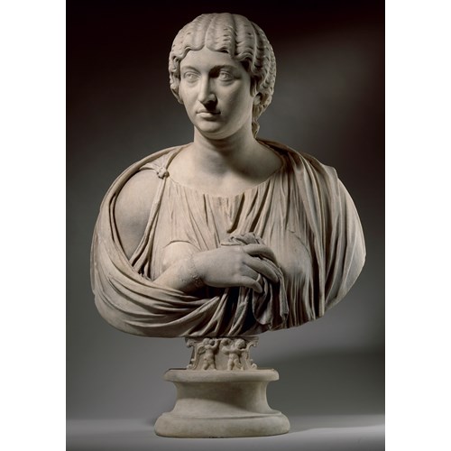 5. Portrait Bust of Roman Empress Annia Aurelia Galeria Lucilla (c. 150 – 182 A.D.)